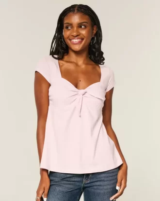 Kolay Bağlamalı Göğüslü Babydoll Üst
