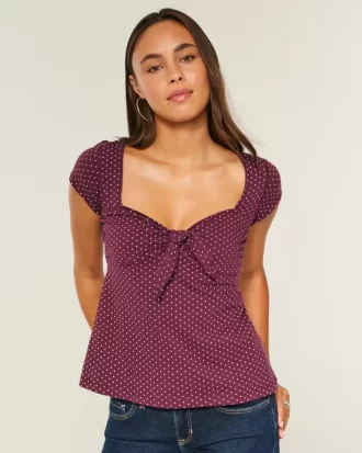 Kolay Bağlamalı Göğüslü Babydoll Üst