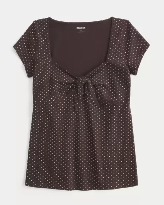 Kolay Bağlamalı Göğüslü Babydoll Üst