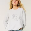 Kolay Çiçekli Grafikli Mürettebat Sweatshirt Kolay Çiçekli Grafikli Mürettebat Sweatshirt