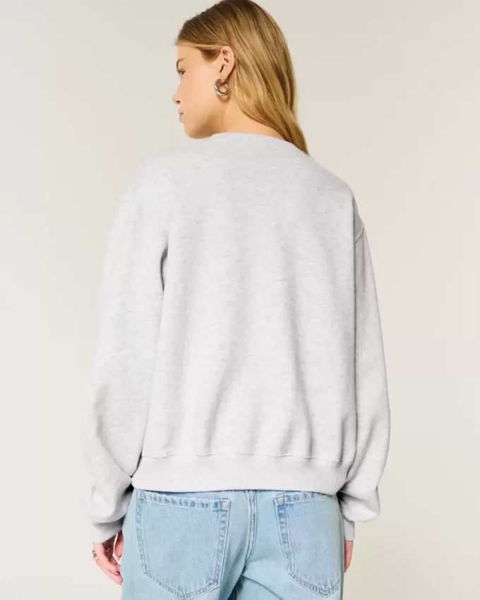 Kolay Çiçekli Grafikli Mürettebat Sweatshirt Kolay Çiçekli Grafikli Mürettebat Sweatshirt
