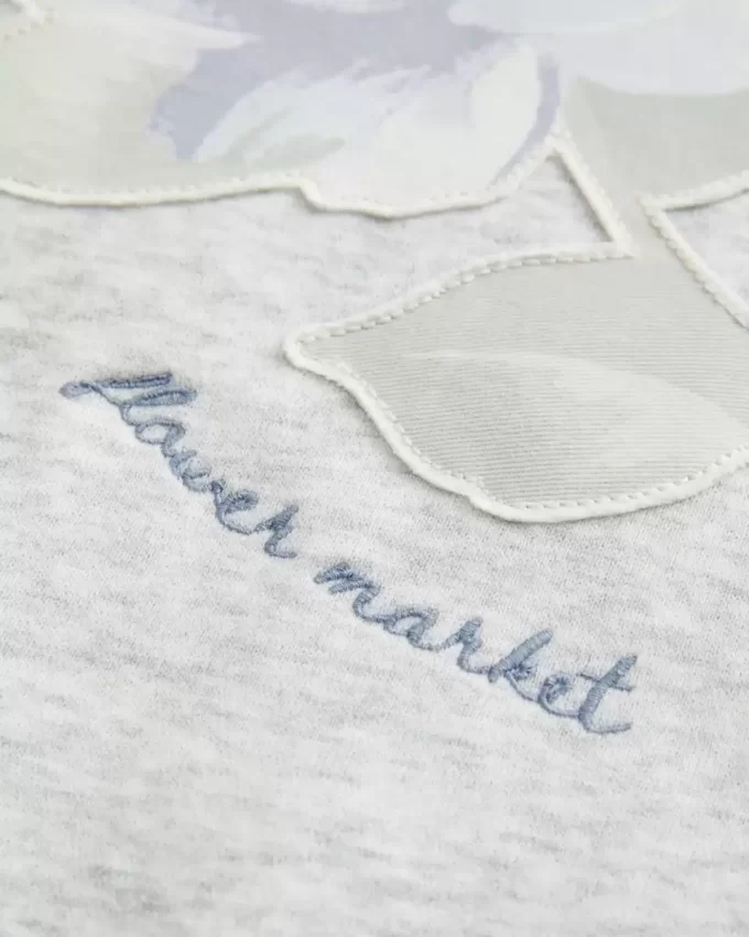Kolay Çiçekli Grafikli Mürettebat Sweatshirt Kolay Çiçekli Grafikli Mürettebat Sweatshirt