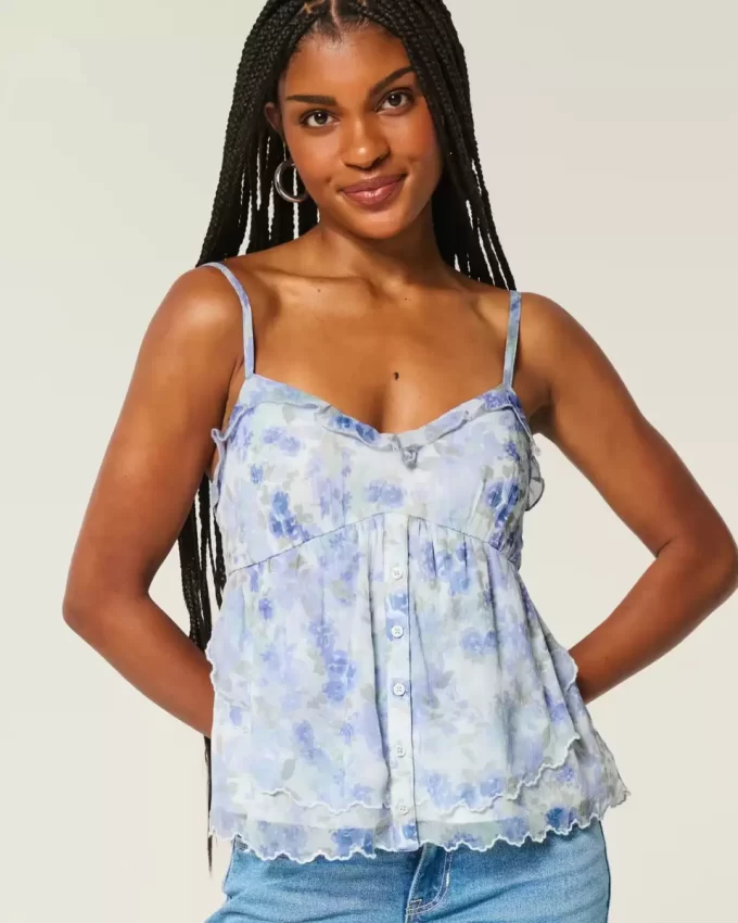 Kolay Şifon Babydoll Üst Kolay Şifon Babydoll Üst