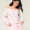 Kolay Çift Omuz Açık Kamuflaj Sweatshirt Kolay Çift Omuz Açık Kamuflaj Sweatshirt