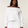 Kolay Çift Omuz Açık Sweatshirt Kolay Çift Omuz Açık Sweatshirt