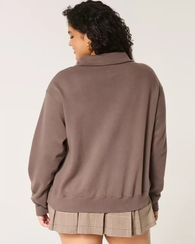 Kolay Kopenhag Grafikli Yarım Fermuarlı Sweatshirt Kolay Kopenhag Grafikli Yarım Fermuarlı Sweatshirt