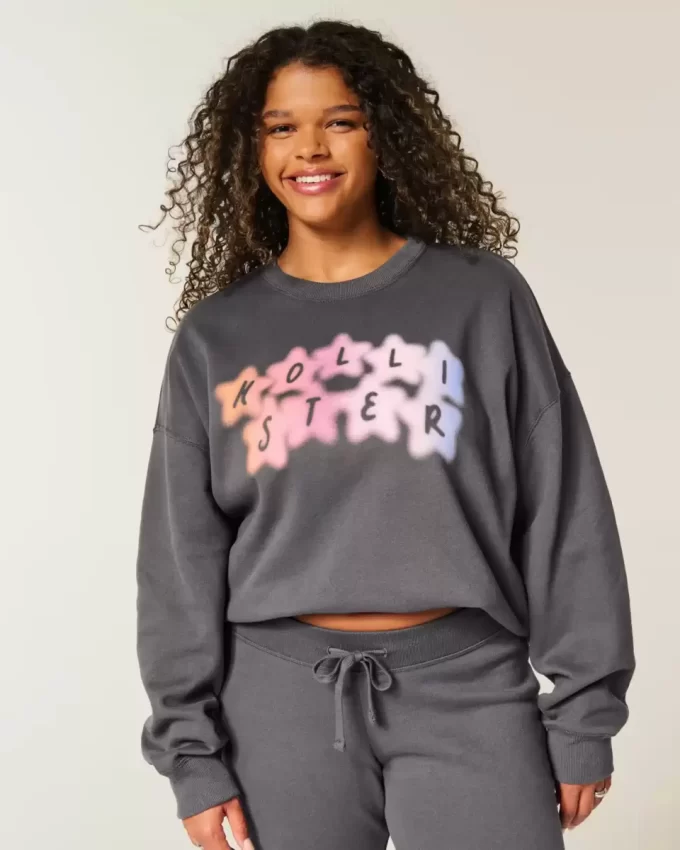Kolay Logo Grafikli Mürettebat Sweatshirt