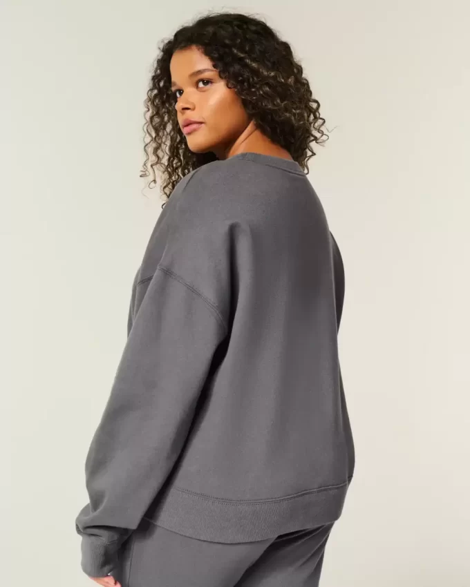 Kolay Logo Grafikli Mürettebat Sweatshirt