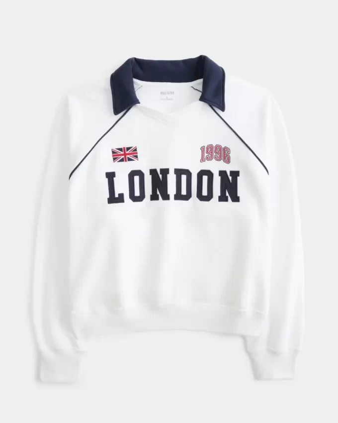 Kolay Londra Grafik Futbol Sweatshirt’ü