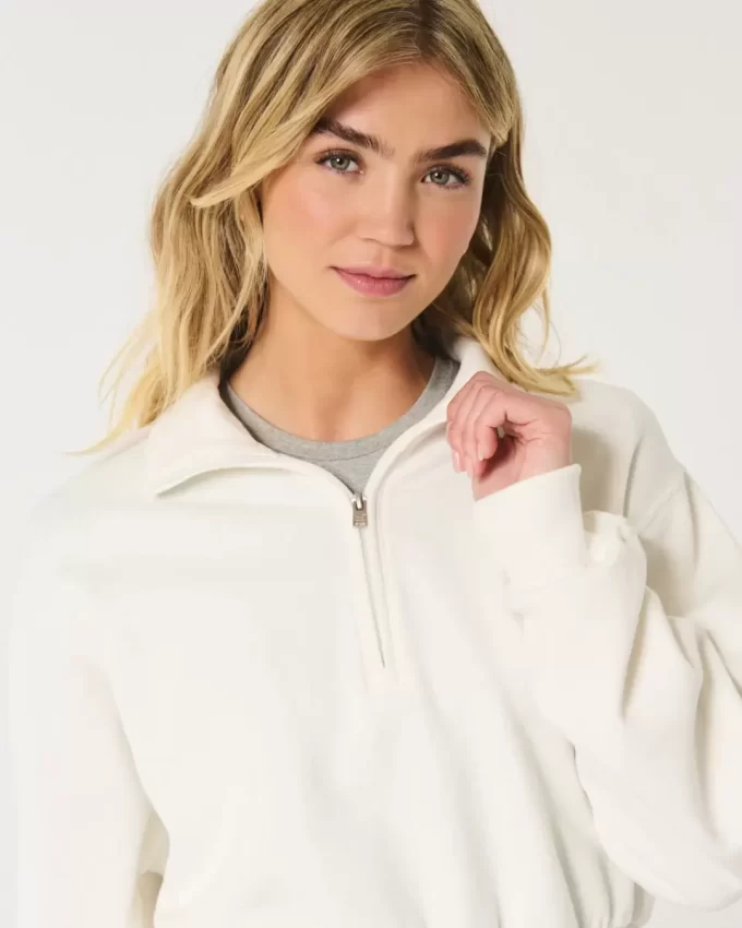 Kolay Mini Yarım Fermuarlı Sweatshirt Kolay Mini Yarım Fermuarlı Sweatshirt