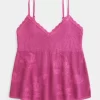 Kolay İğne Oyası Tarzı Askılı Babydoll Atlet