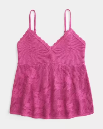 Kolay İğne Oyası Tarzı Askılı Babydoll Atlet
