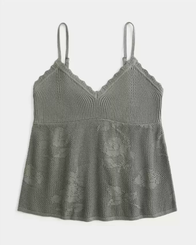 Kolay İğne Oyası Tarzı Askılı Babydoll Atlet