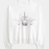 Kolay New York Gitar İşlemeli Grafikli Sweatshirt