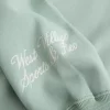 Kolay New York Grafik Yarım Fermuarlı Kesik Sweatshirt