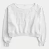 Kolay Omuzdan Askılı Rakam Grafik Sweatshirt Kolay Omuzdan Askılı Rakam Grafik Sweatshirt