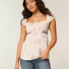 Kolay Saten Bağlamalı Babydoll Üst