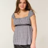 Kolay Saten Bağlamalı Babydoll Üst