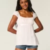Kolay Saten Bağlamalı Babydoll Üst