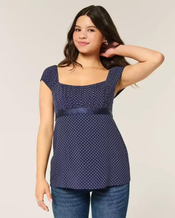 Kolay Saten Bağlamalı Babydoll Üst Kolay Saten Bağlamalı Babydoll Üst