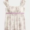 Kolay Saten Bağlamalı Babydoll Üst