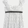 Kolay Saten Bağlamalı Babydoll Üst