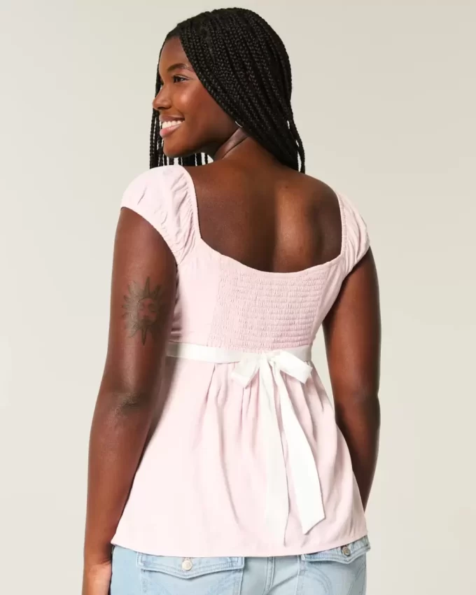 Kolay Saten Bağlamalı Babydoll Üst Kolay Saten Bağlamalı Babydoll Üst