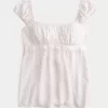 Kolay Saten Bağlamalı Babydoll Üst