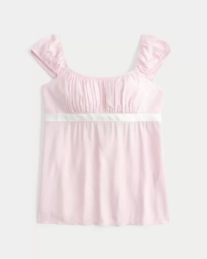 Kolay Saten Bağlamalı Babydoll Üst Kolay Saten Bağlamalı Babydoll Üst