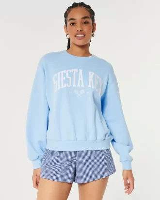Kolay Siesta Key Grafikli Mürettebat Sweatshirt