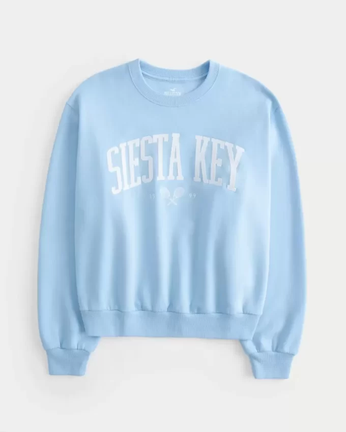 Kolay Siesta Key Grafikli Mürettebat Sweatshirt Kolay Siesta Key Grafikli Mürettebat Sweatshirt