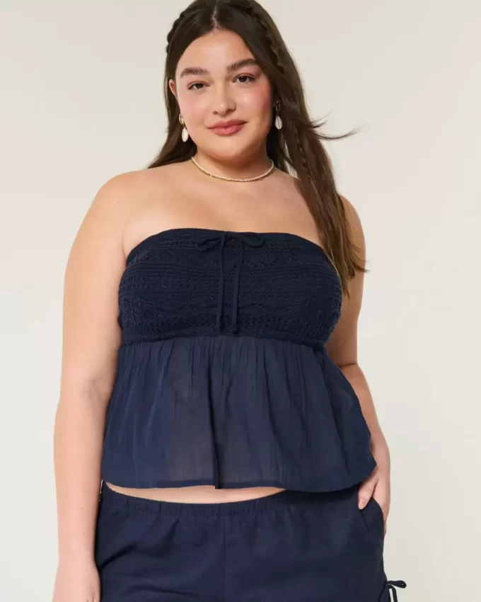 Kolay Tığ İşi Babydoll Üst