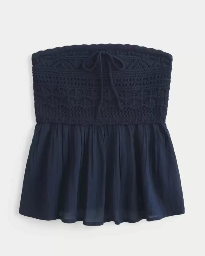Kolay Tığ İşi Babydoll Üst