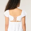 Kolay Uçuşan Kollu Babydoll Üst