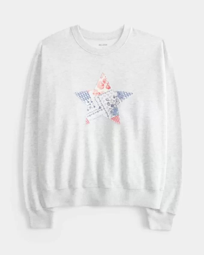 Kolay Yıldız Grafikli Mürettebat Sweatshirt Kolay Yıldız Grafikli Mürettebat Sweatshirt