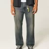 Koyu Yıkama Bol Pantolon