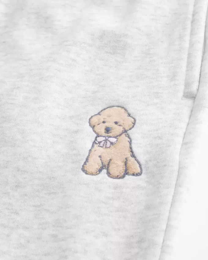 Köpek Desenli Geniş Paça Eşofman Altı Köpek Desenli Geniş Paça Eşofman Altı