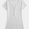 Kısa Kollu Henley Kısa Kollu Henley