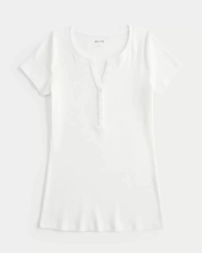 Kısa Kollu Henley Kısa Kollu Henley