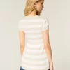 Kısa Kollu Henley Babydoll Üstü Kısa Kollu Henley Babydoll Üstü