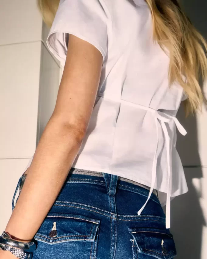 Kısa Kollu Poplin Gömlek Kısa Kollu Poplin Gömlek