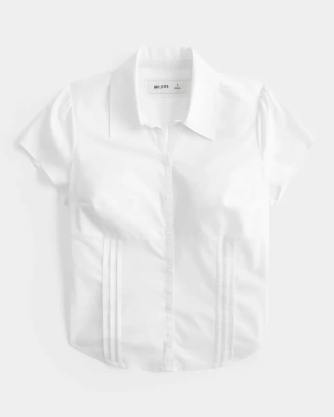 Kısa Kollu Poplin Gömlek Kısa Kollu Poplin Gömlek
