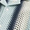 Kutu Şeklinde Tığ İşi Kısa Kollu Gömlek