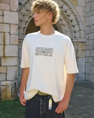 Kutu Gibi Ağır Sıklet Outer Banks Grafik Tişört