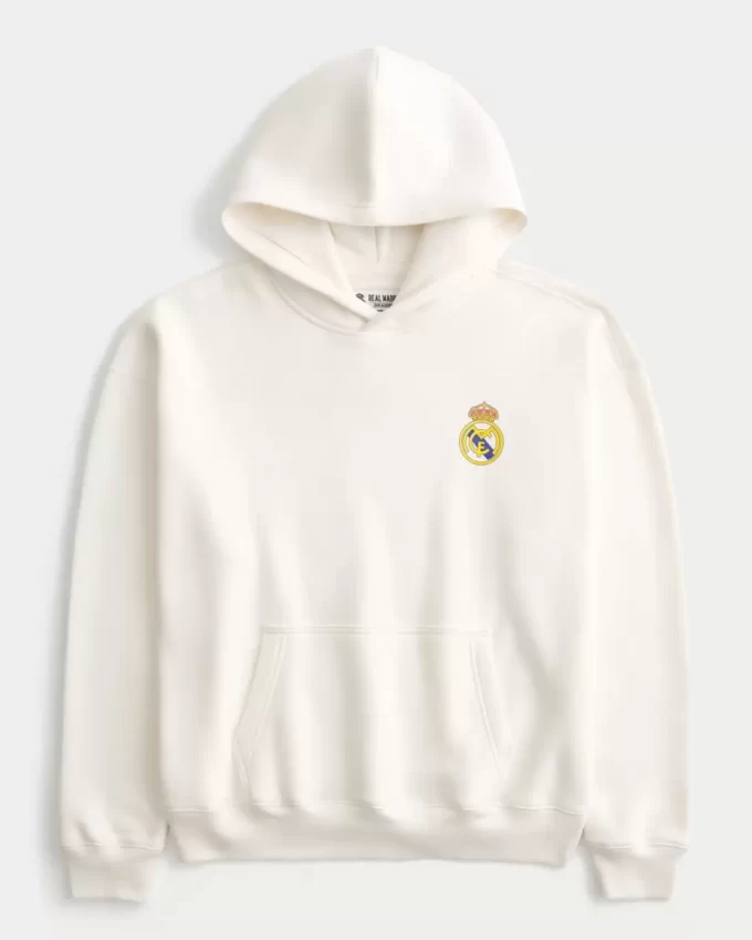 Kutu Gibi Real Madrid CF Grafik Kapüşonlu