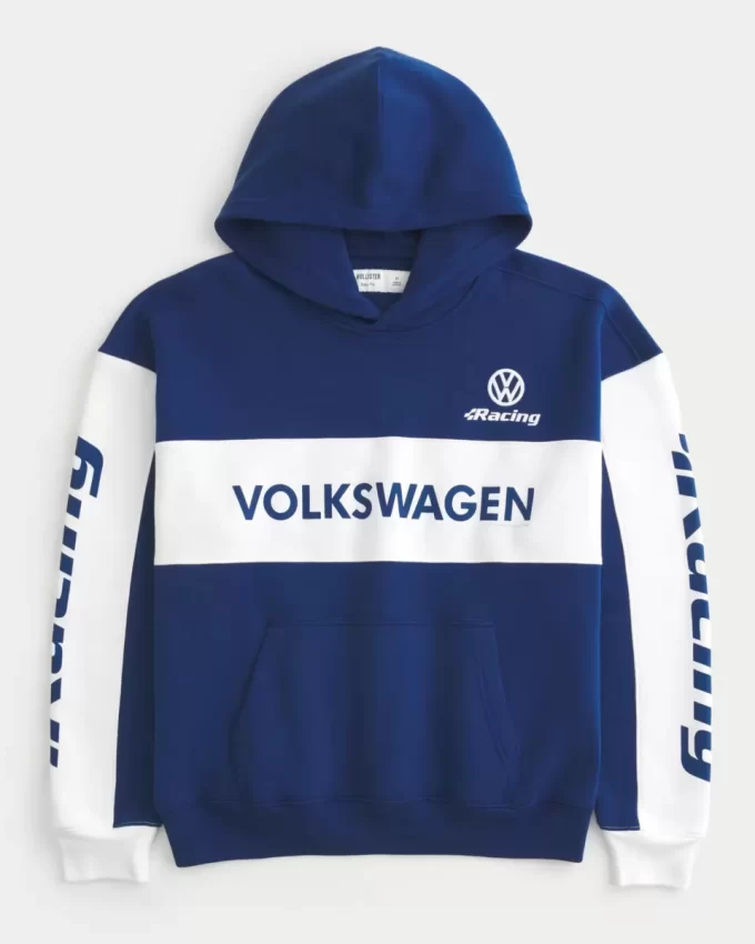 Kutu Gibi Volkswagen Yarış Grafikli Kapüşonlu