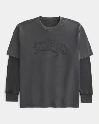 Kutu Katmanlı Termal Tokyo Grafik Tişört
