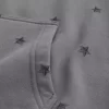 Kutu Yıldız Desenli Kapüşonlu Üst