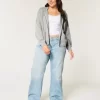 Kutulu Fermuarlı Kapüşonlu Sweatshirt Kutulu Fermuarlı Kapüşonlu Sweatshirt