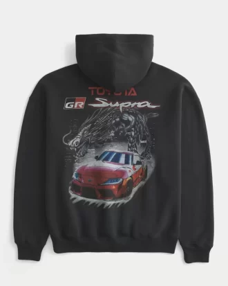 Kutulu Toyota Supra Grafik Kapüşonlu